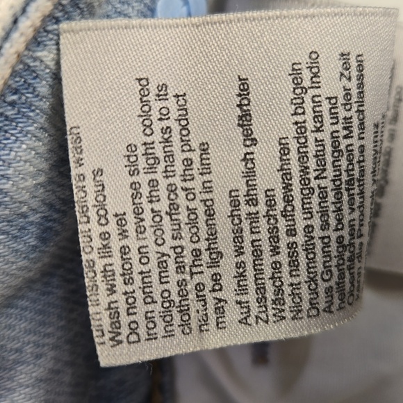 Mavi light wash Viola high rise slim straight leg cropped jeans size 27/29, NWT - Picture 13 of 15